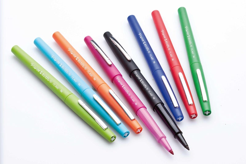Paper Mate Flair Felt Tip Pen, Medium Point, Blue, 1 Count - Image 5